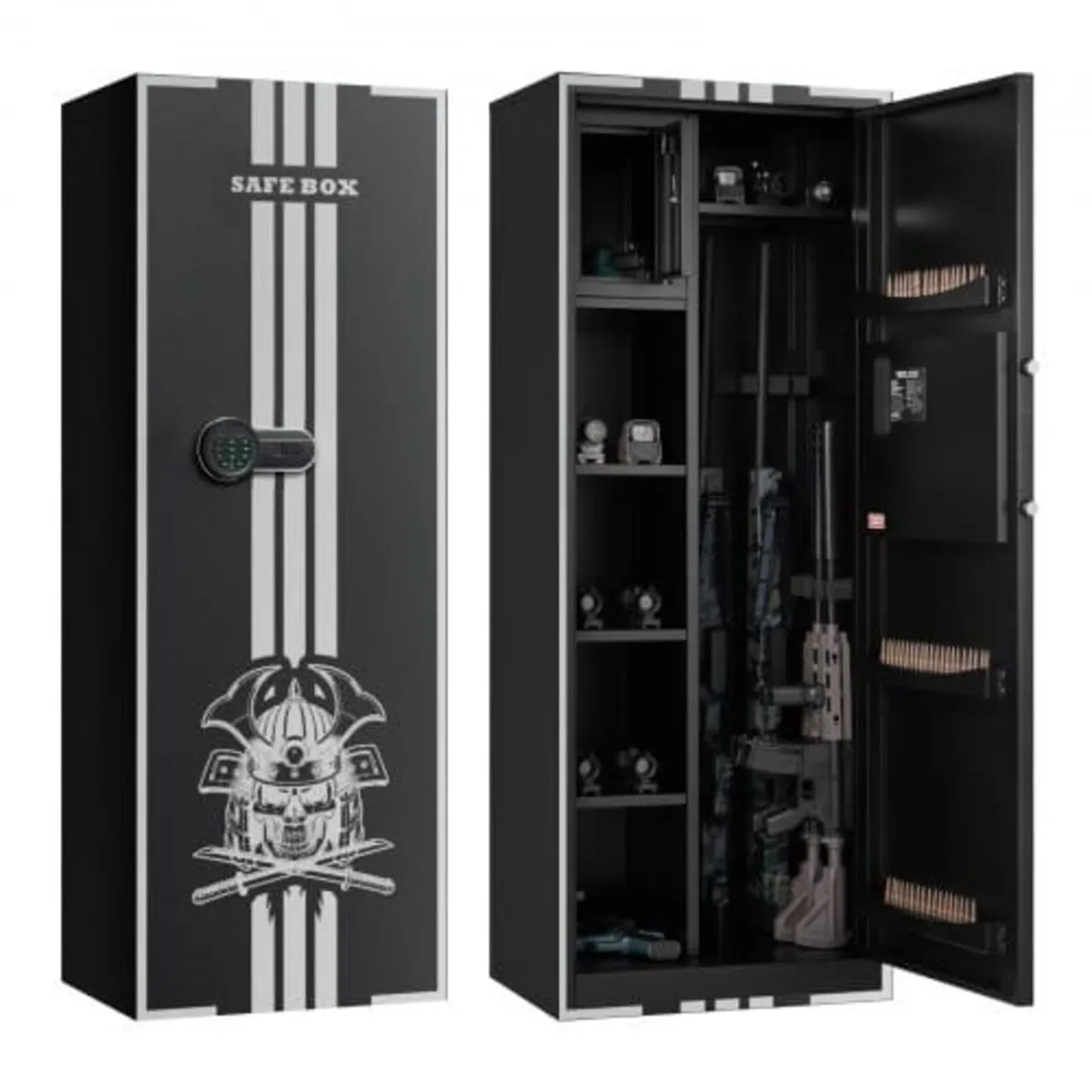 4 Gun Safe, Long Gun Cabinet for Rifles and Pistol - Image 1