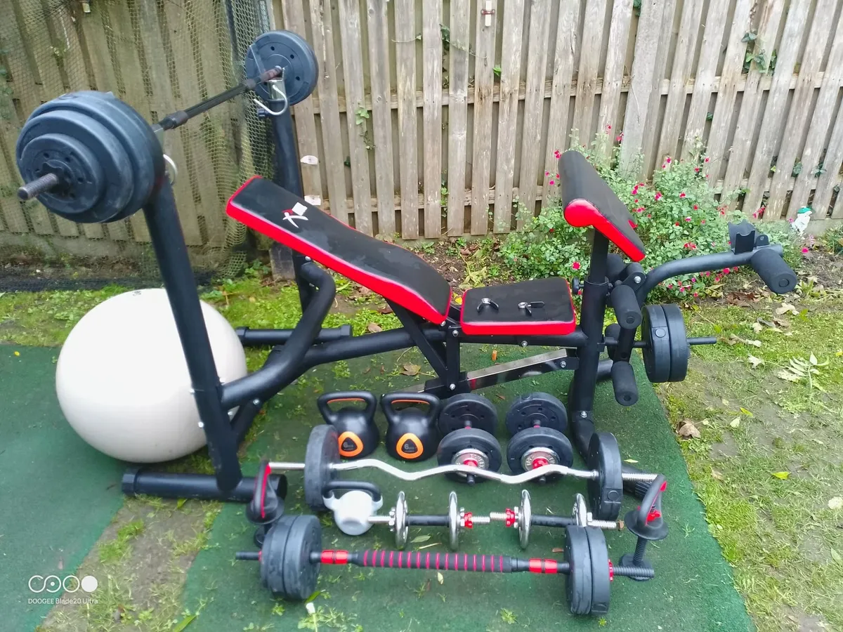 Total Home Gym Setup incl Spinning Bike and tablet - Image 1