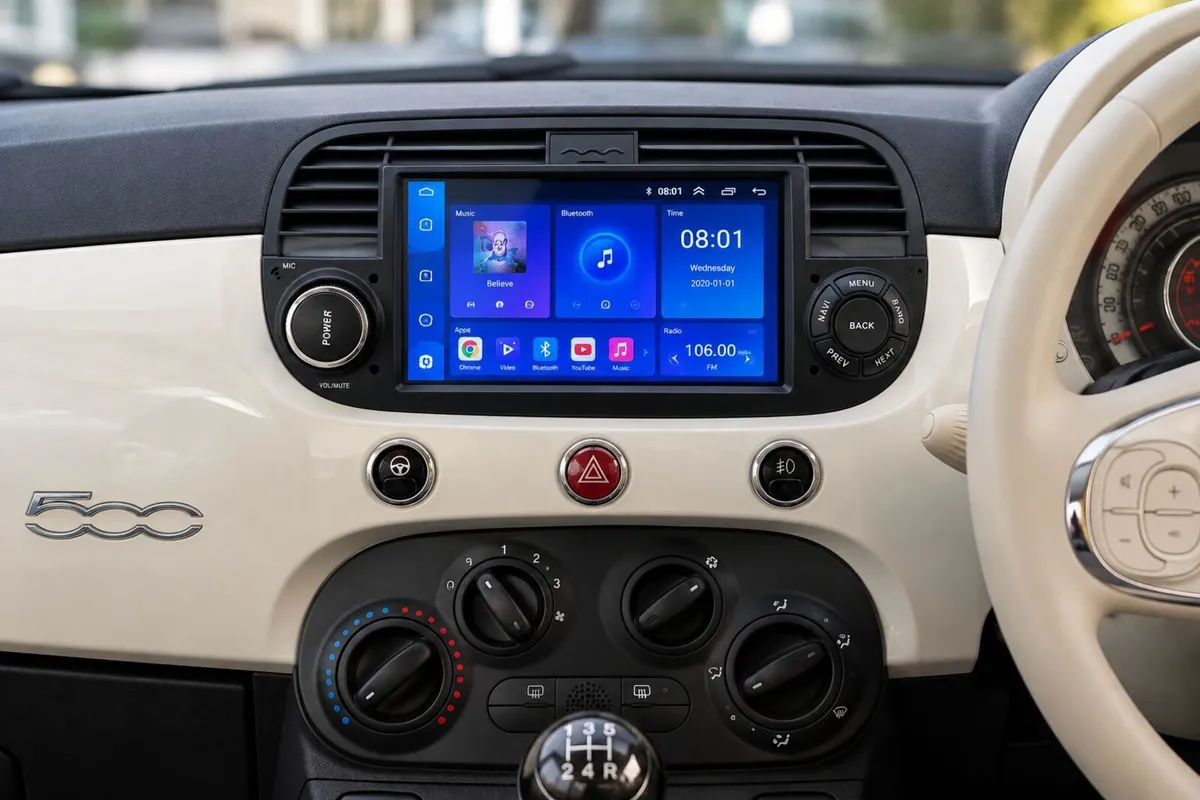 Android Auto Car Radio – Fiat 500 / Peugeot - Image 1