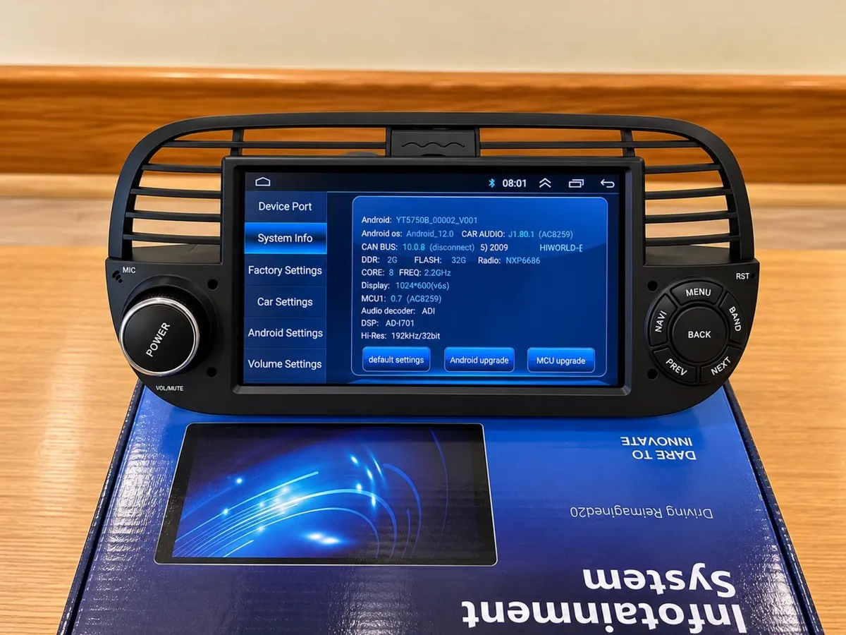 Android Auto Car Radio – Fiat 500 / Peugeot - Image 2