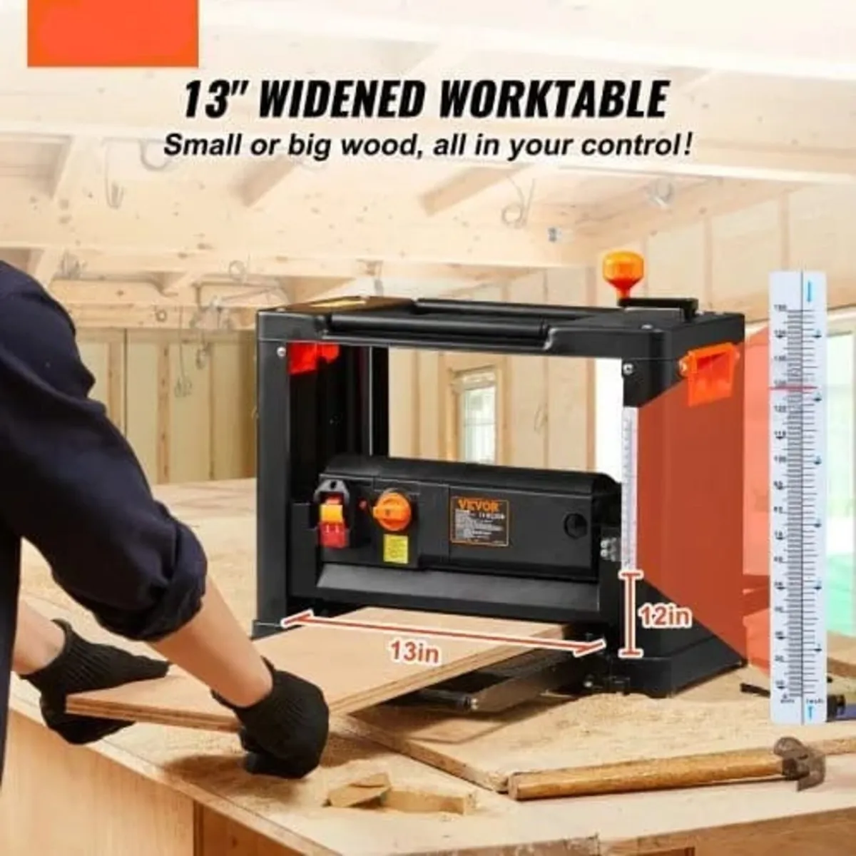 Thickness Planer, Two Speed, 33 cm Width Worktable - Image 4