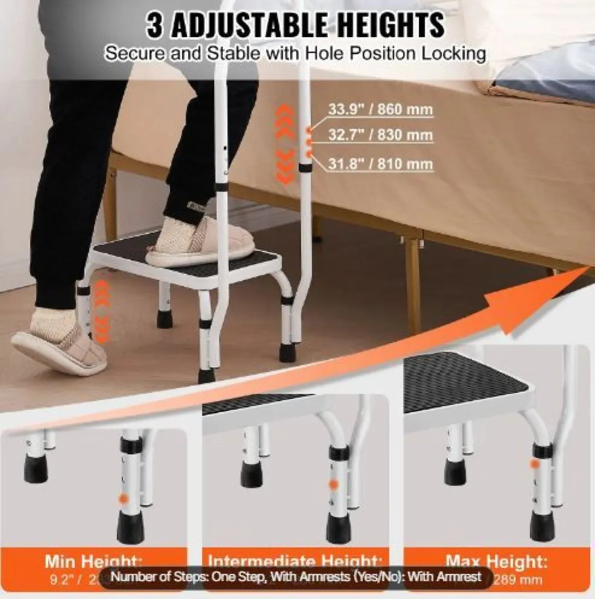 Step Stool 1-Step 150KG Capacity - Image 4