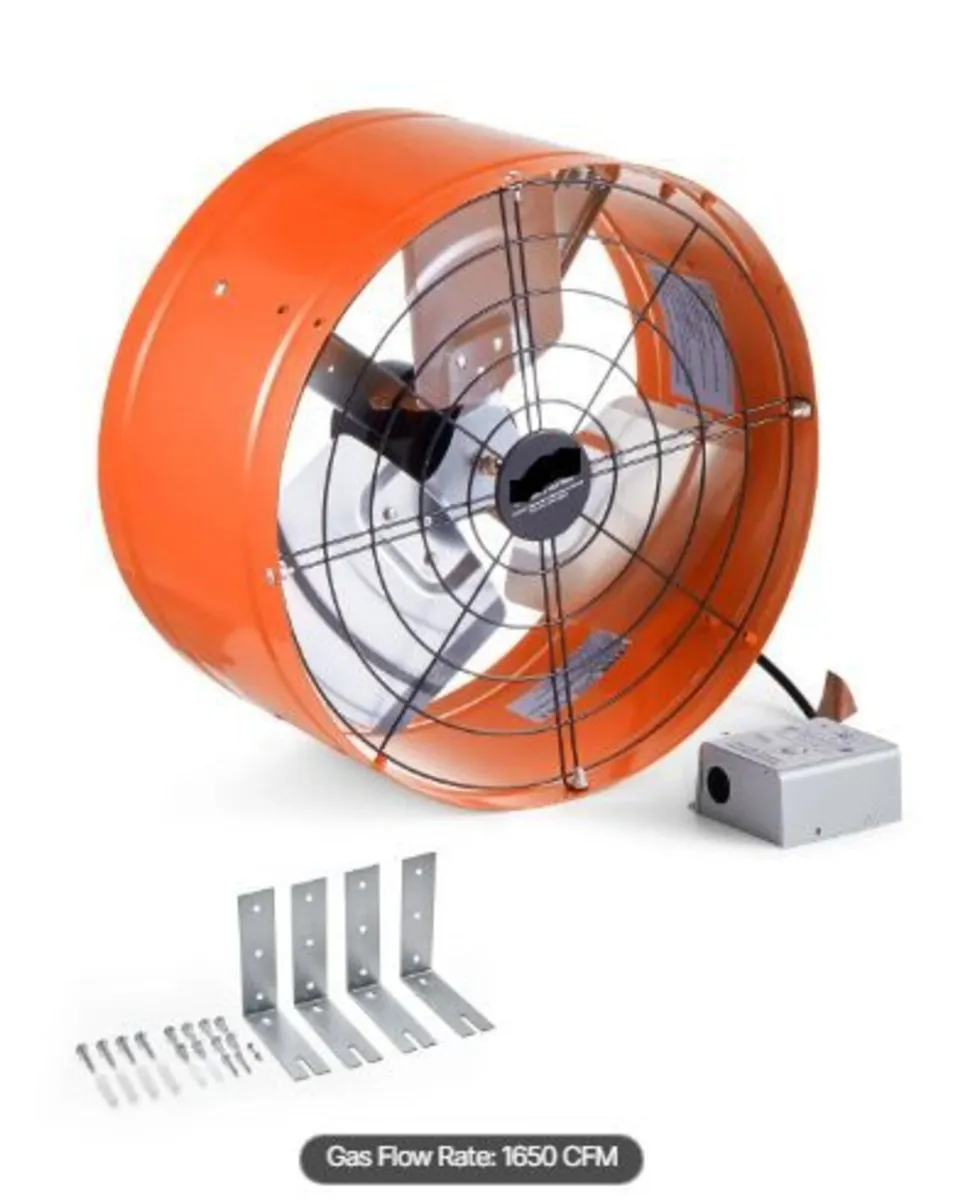Gable Mount Fan, 15 Inch Attic Exhaust Fan - Image 2