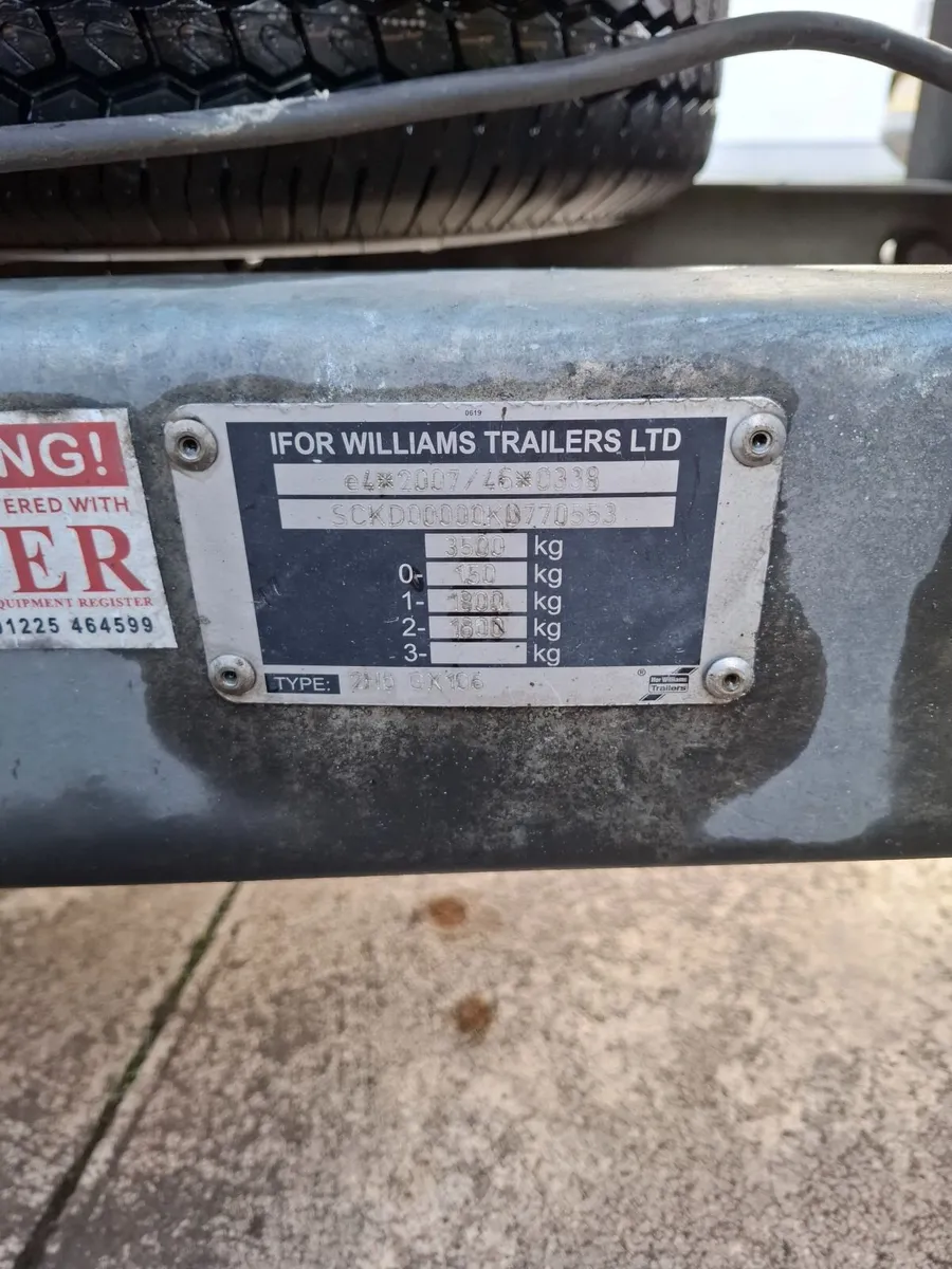 Ifor Williams Plant Trailer 10x6'1 - Image 2