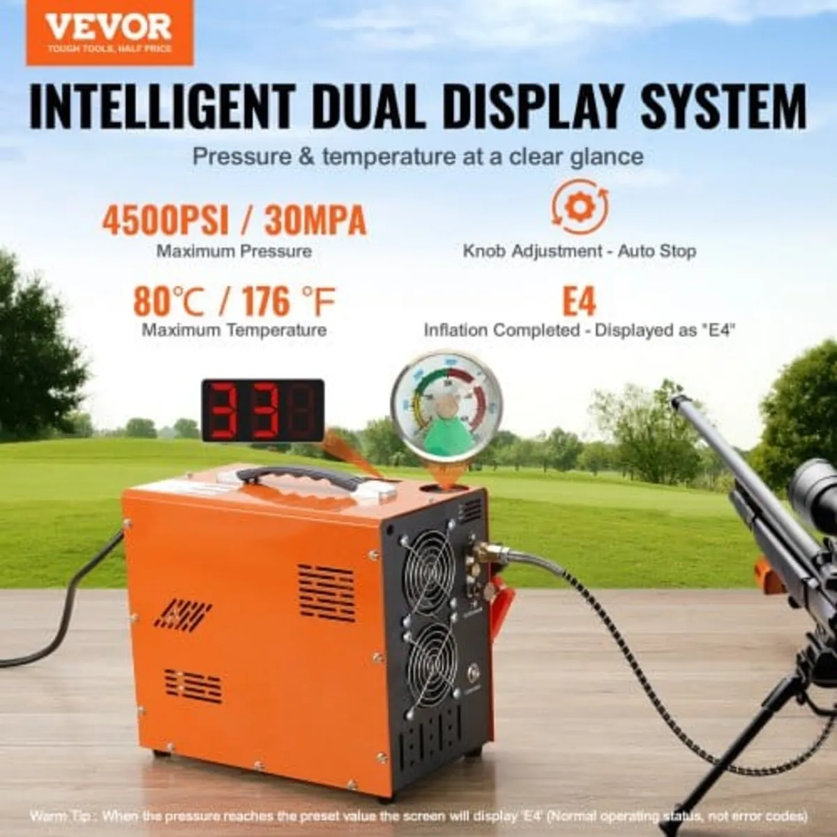 PCP Air Compressor, 4500PSI/30Mpa Portable PCP Air - Image 4