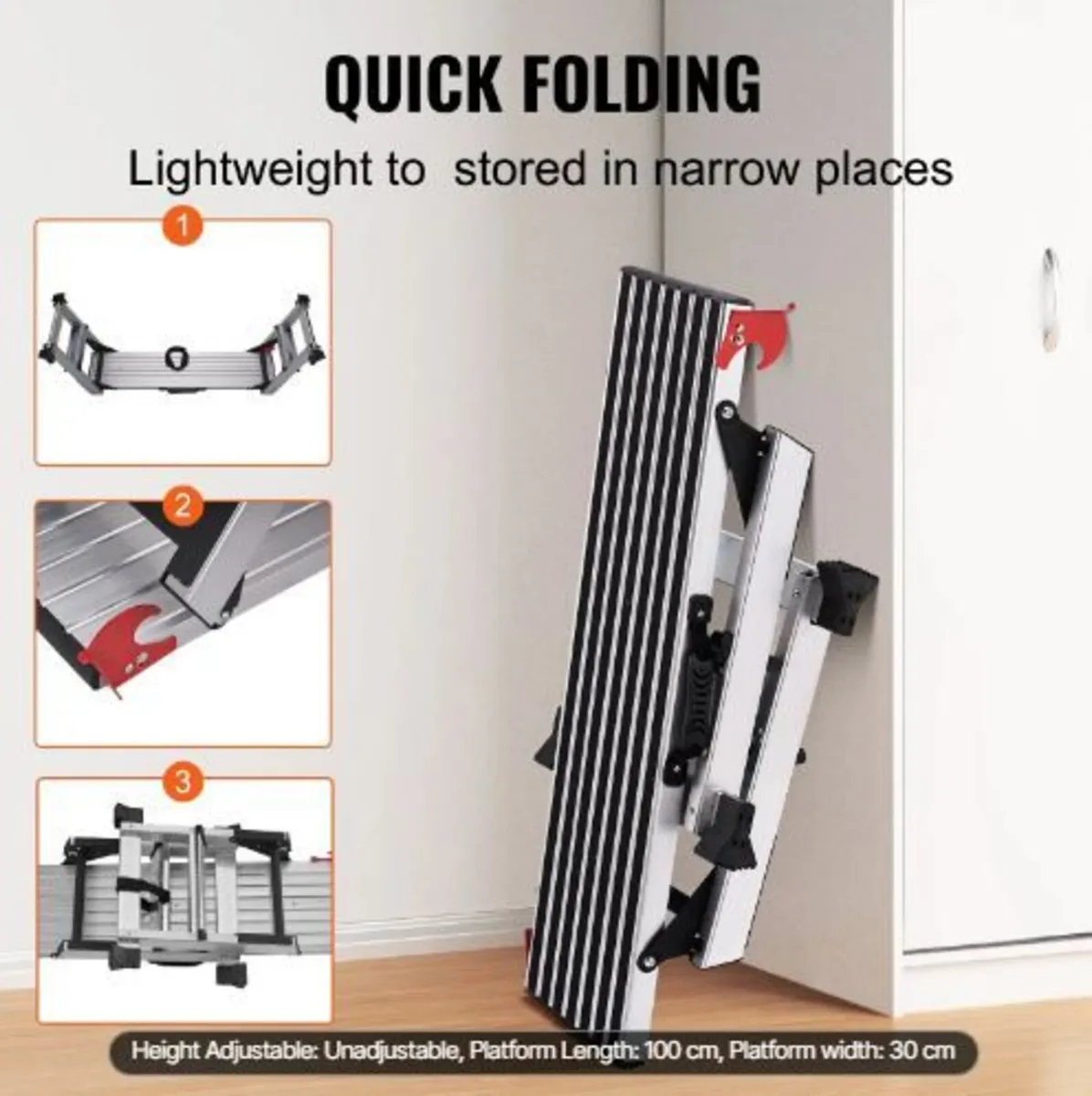 Folding Work Platform, 299.4 kg Load Capacity - Image 2