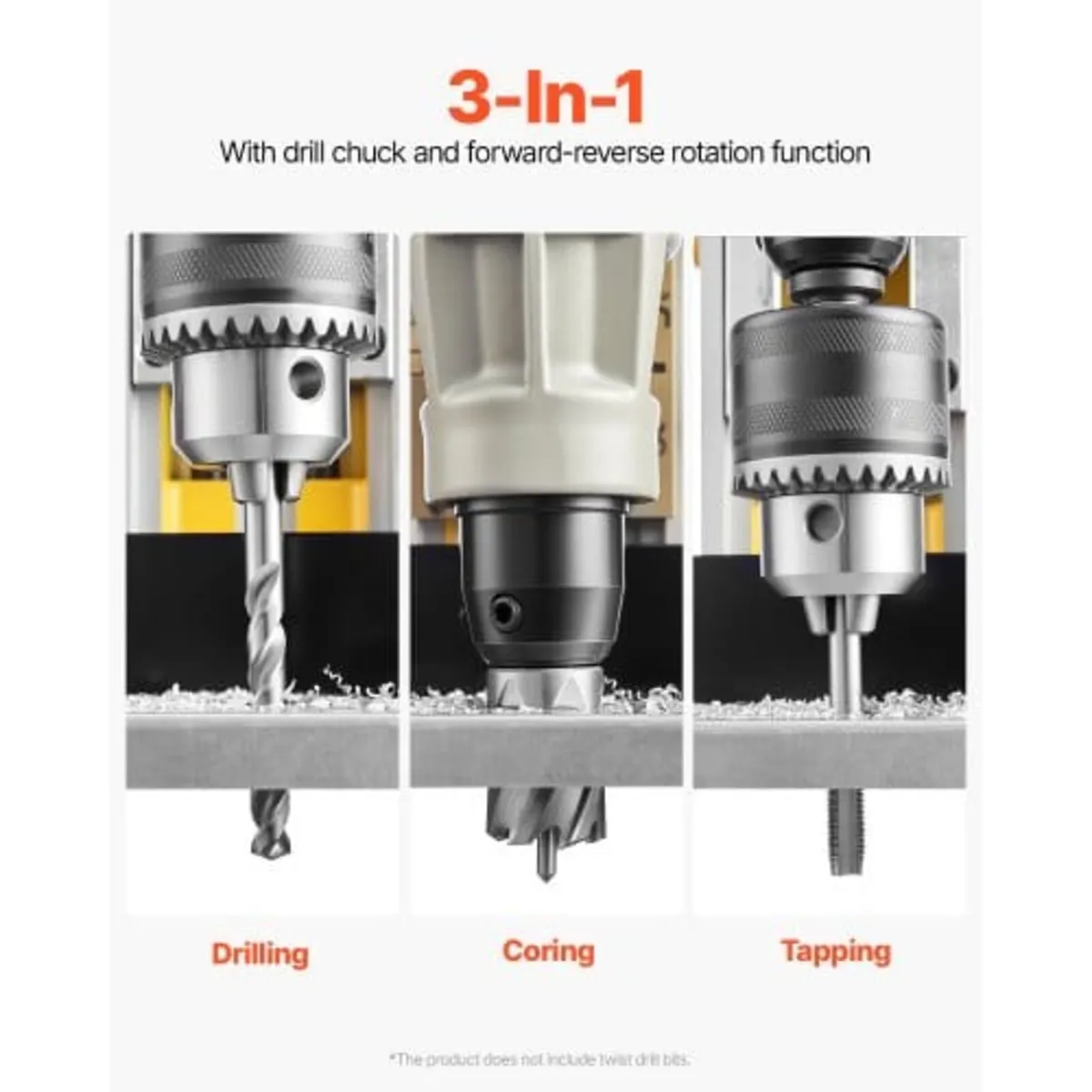 Magnetic Drill, 1400W Motor 2 in Boring Diameter, - Image 2