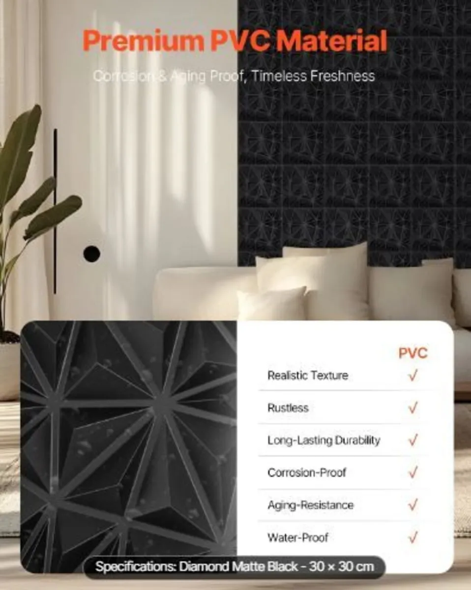 3D Wall Panels, 33-Pack - Image 3