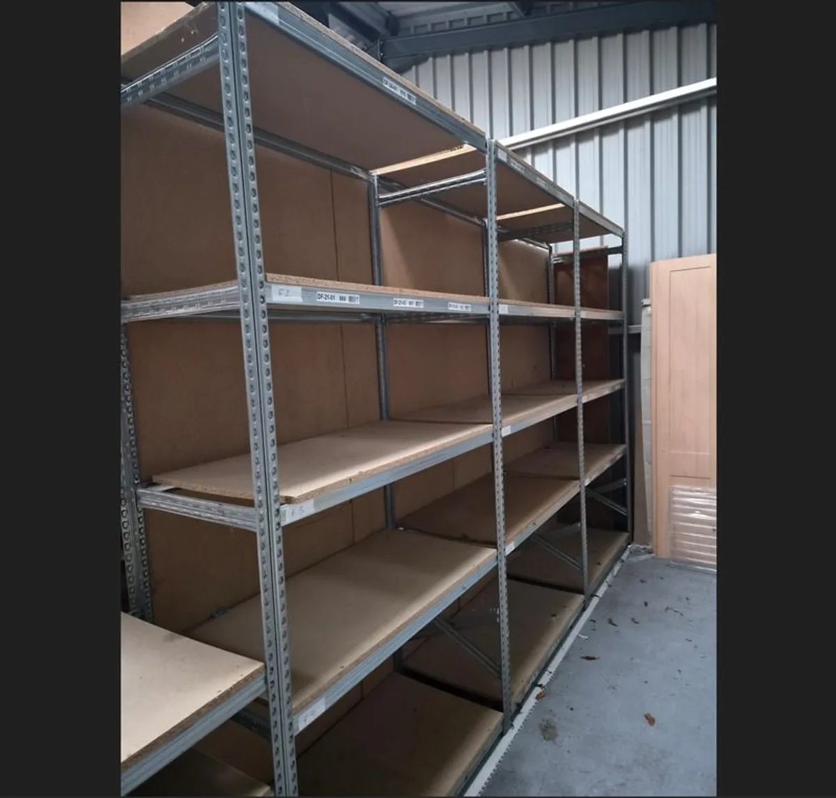 88ft of Galvanised Shelving, 2500mm High - Image 1