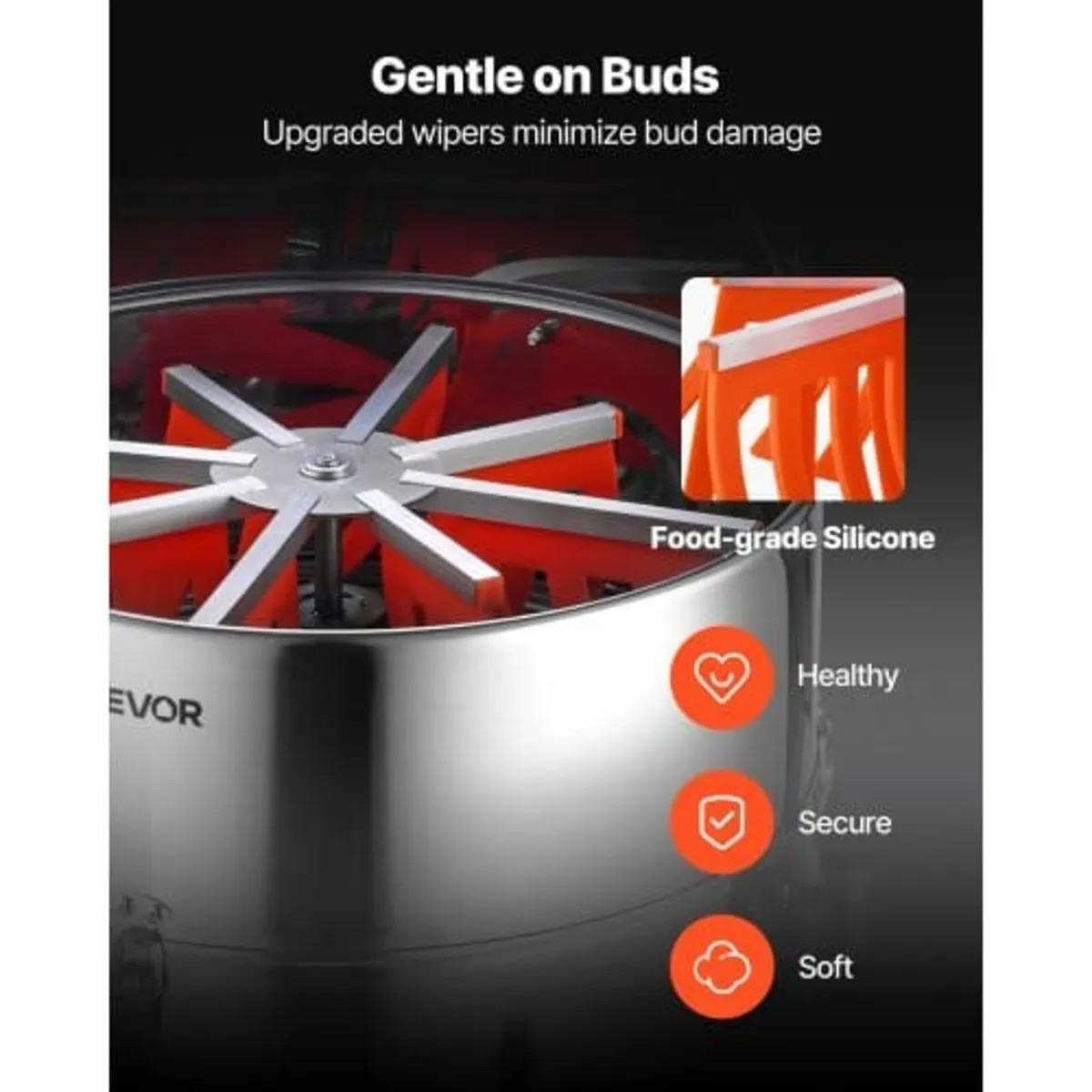 Electric Bud Leaf Trimmer, 415mm Tiltable Bud Trim - Image 3