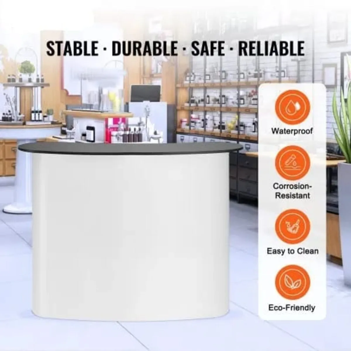 Portable Tradeshow Podium Table, 130 × 46,5 × 95 c - Image 2