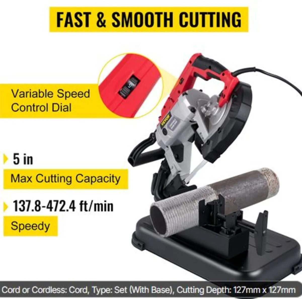 Portable Band Saw, 127 mm x 127 mm Cutting Depth - Image 4