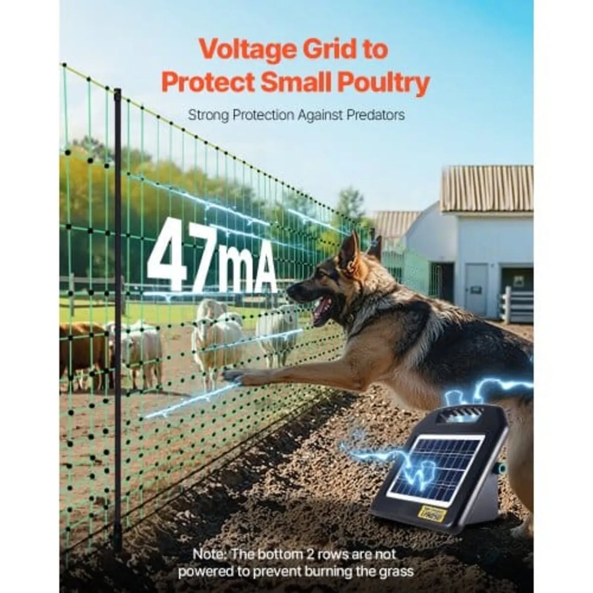 Electric Fence Netting, 1.27 m x 50 m, Livestock N - Image 3