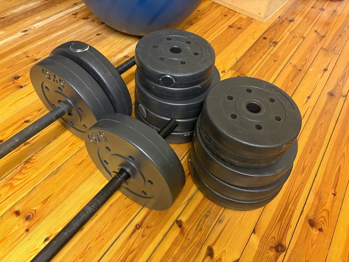 Home Gym Weights, Bars & Adjustable Bench - Image 2