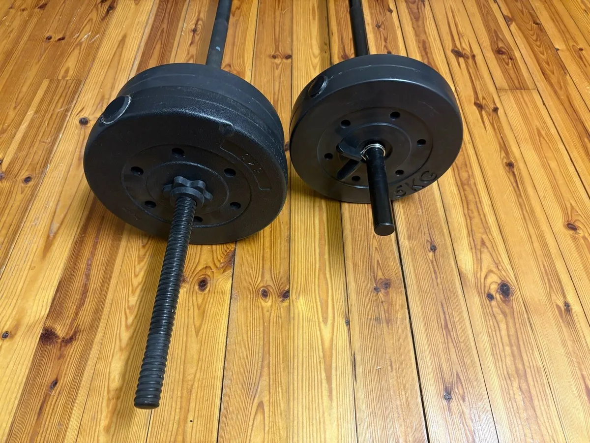 Home Gym Weights, Bars & Adjustable Bench - Image 3