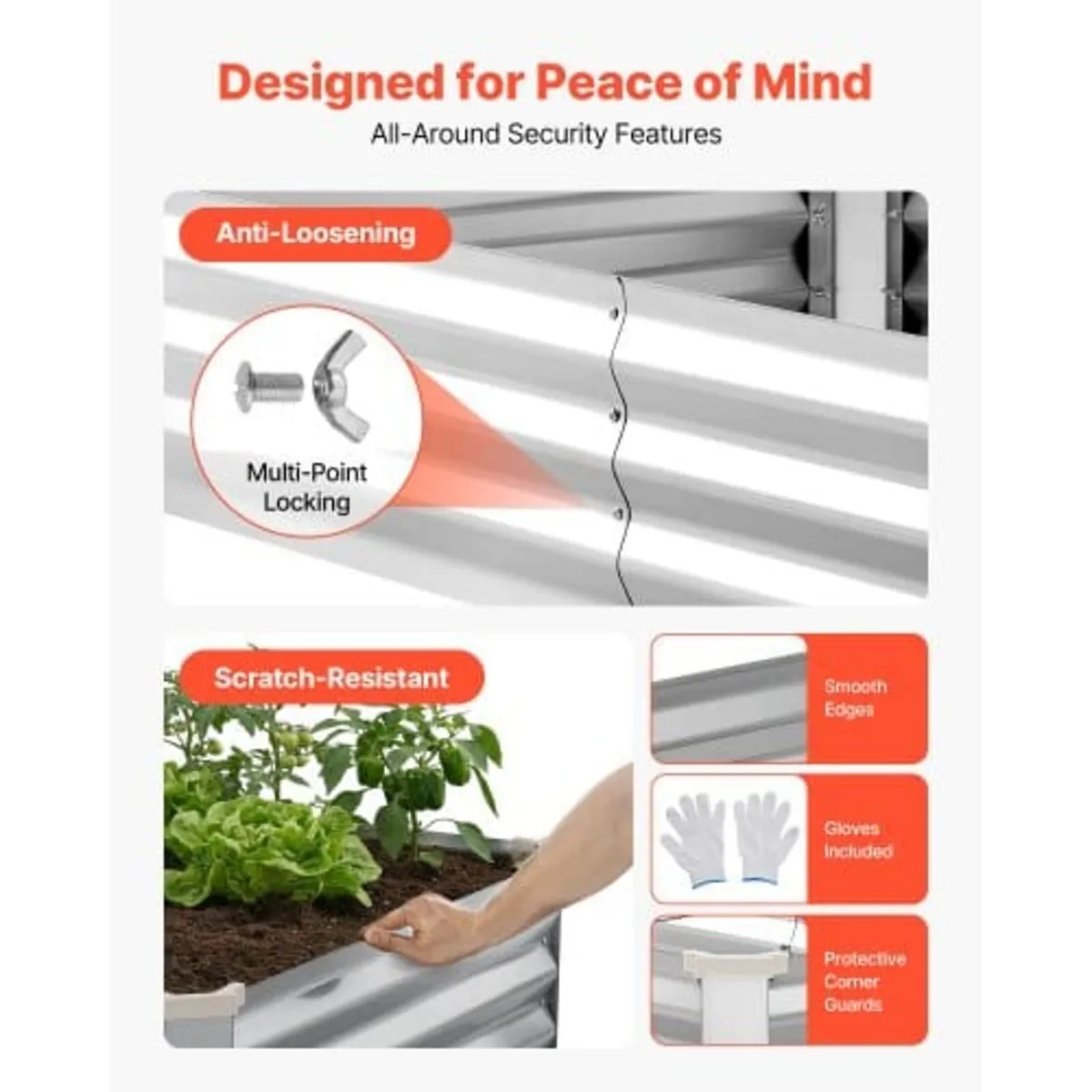 2 Pack Galvanized Raised Garden Beds, 180 x 90 x 3 - Image 4