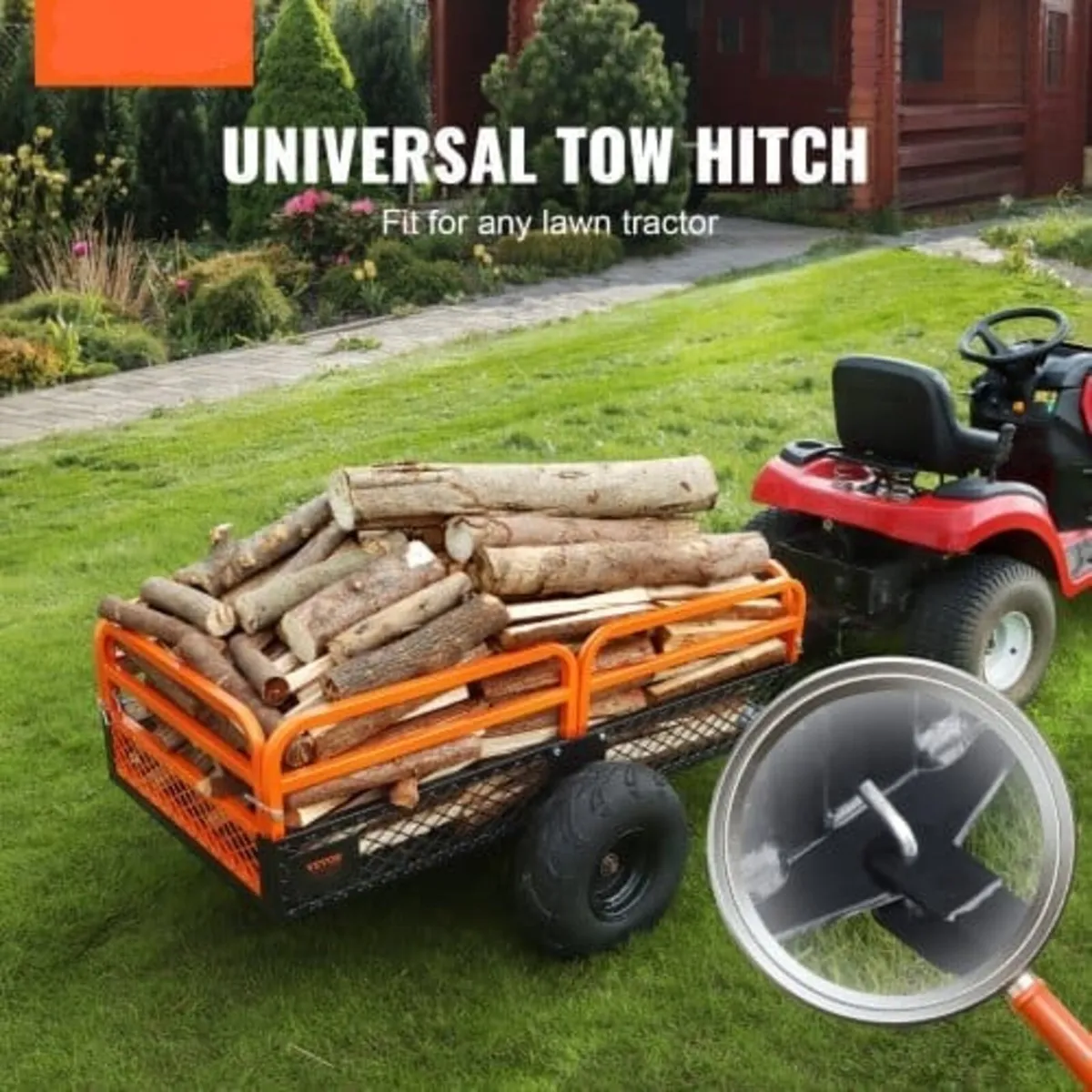 Heavy Duty Steel ATV Dump Trailer, 680 kg Load Cap - Image 3