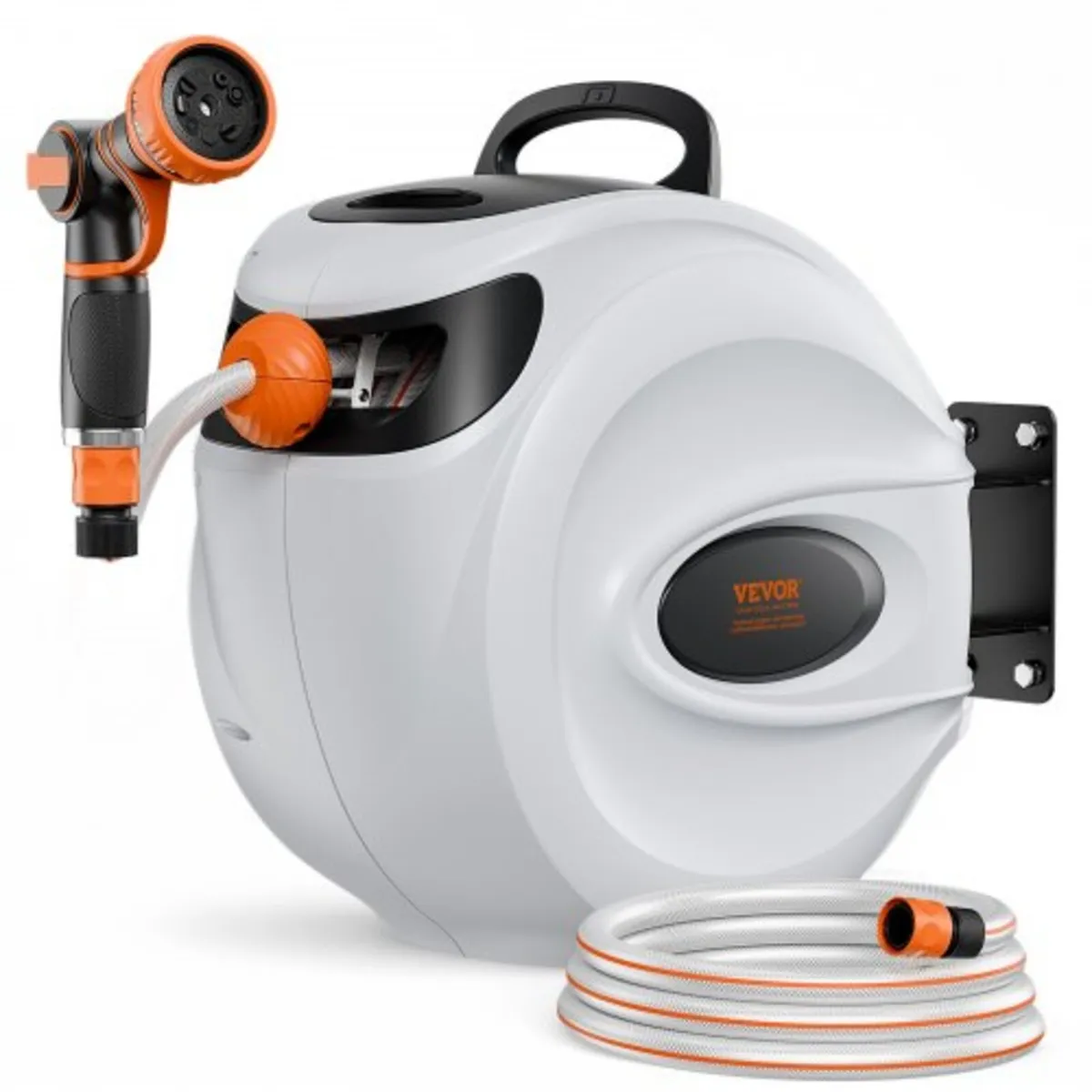 Retractable Garden Hose Reel, 1/2" x 131.23 ft Wal - Image 1