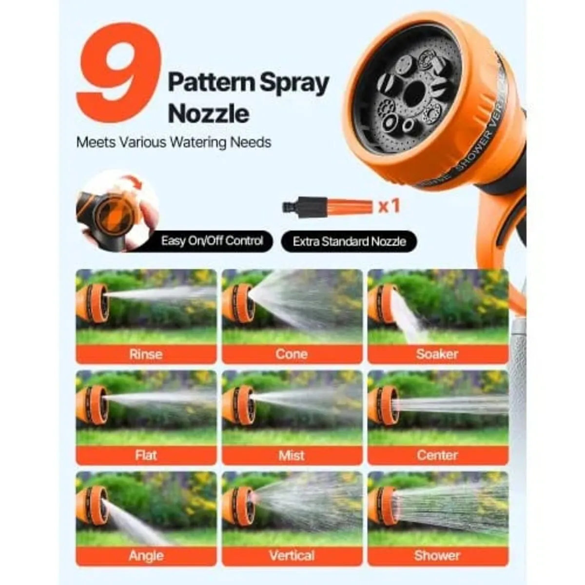 Retractable Garden Hose Reel, 1/2" x 131.23 ft Wal - Image 4