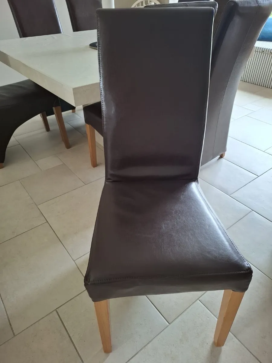 Faux leather chairs - Image 2