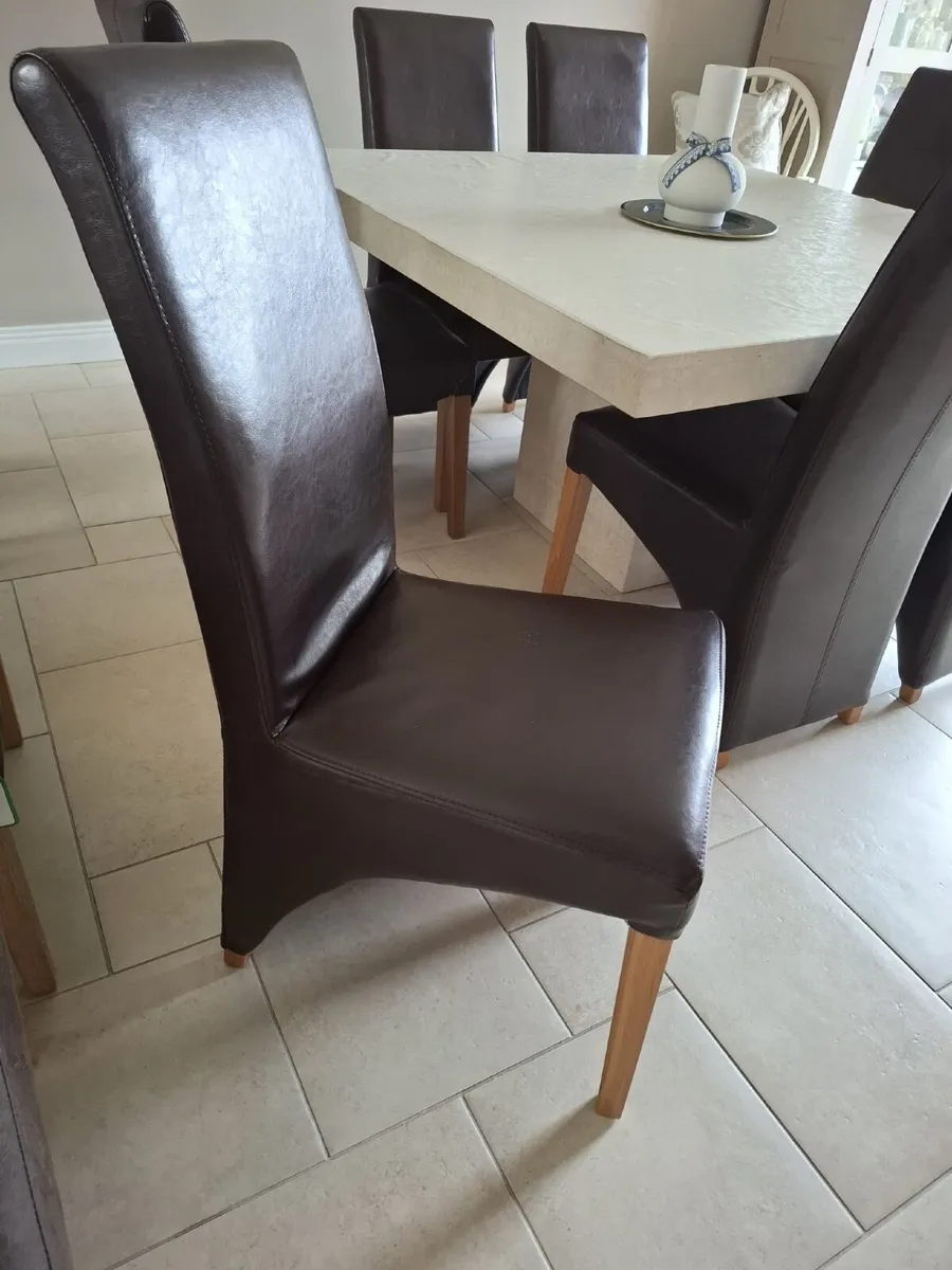 Faux leather chairs - Image 3