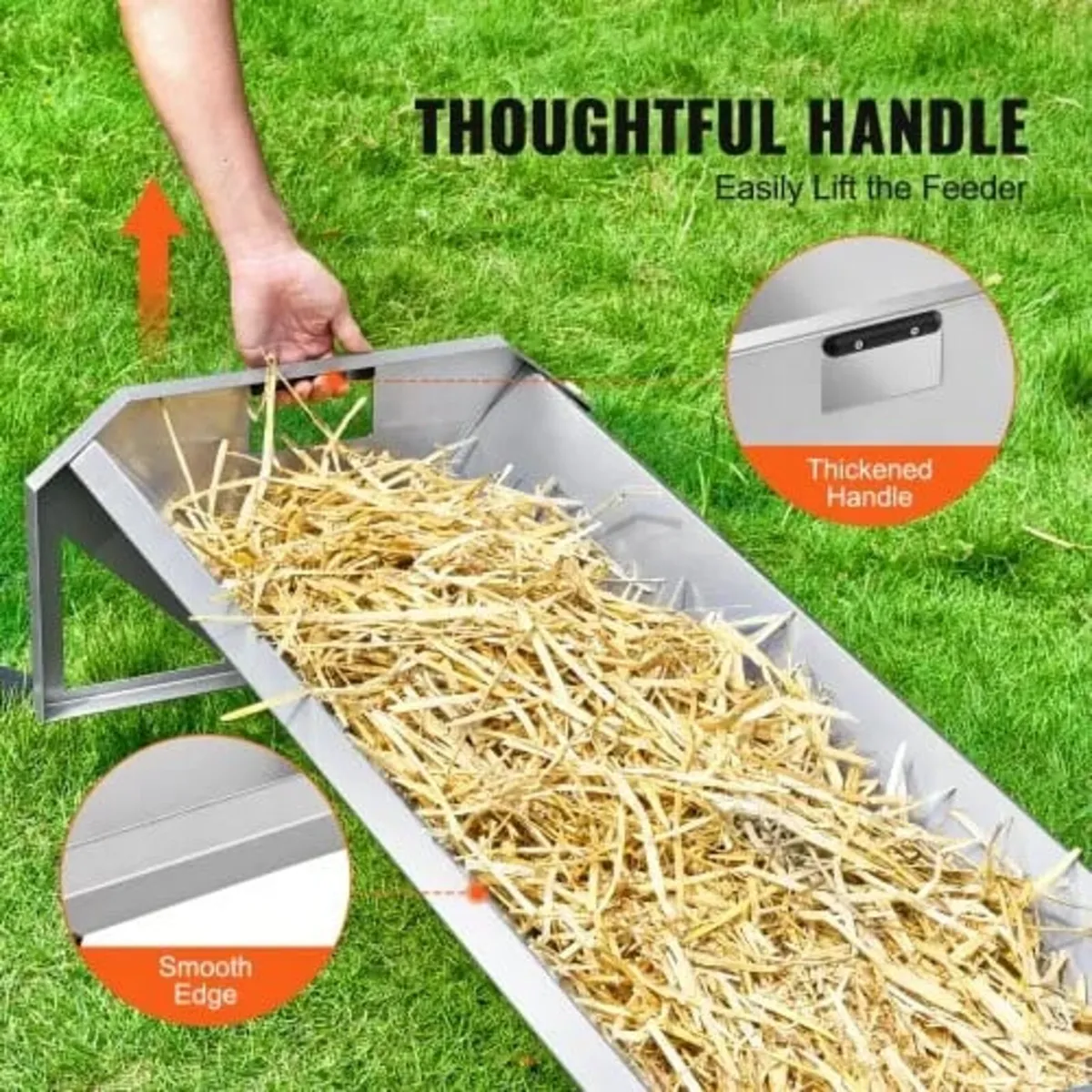 Livestock Feeding Trough, 22 Gallon Capacity, 45" - Image 3