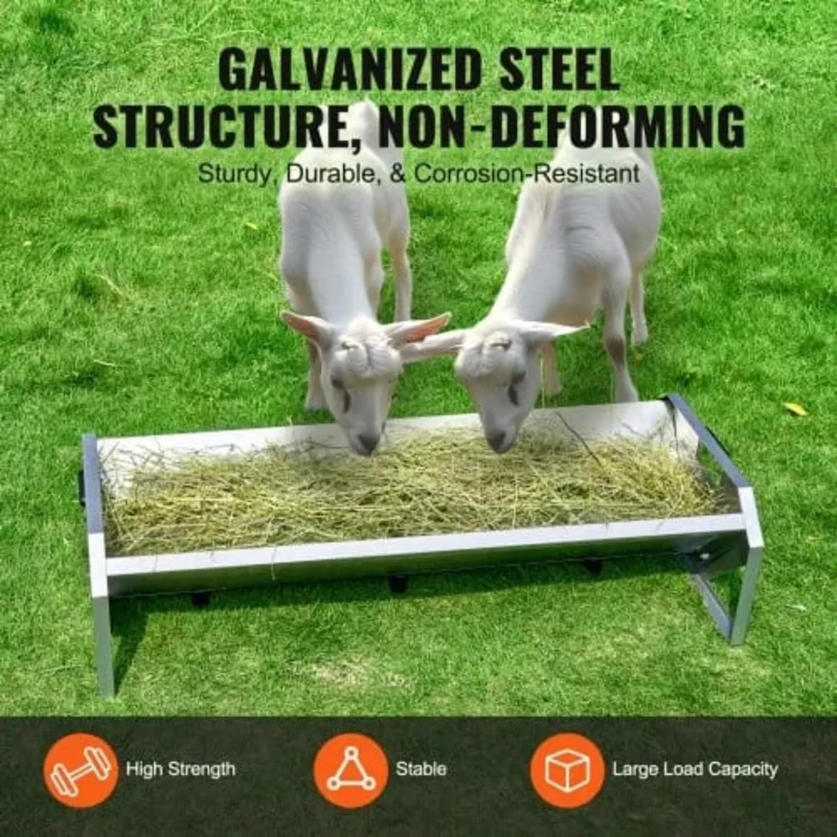 Livestock Feeding Trough, 22 Gallon Capacity, 45" - Image 4