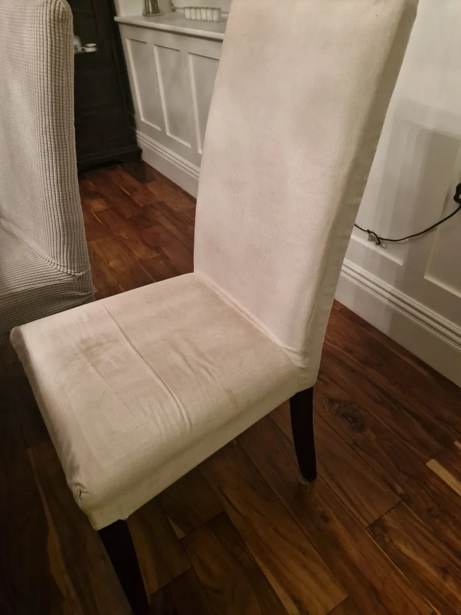 Square Wooden Dining Table and 8 Chairs - Image 2