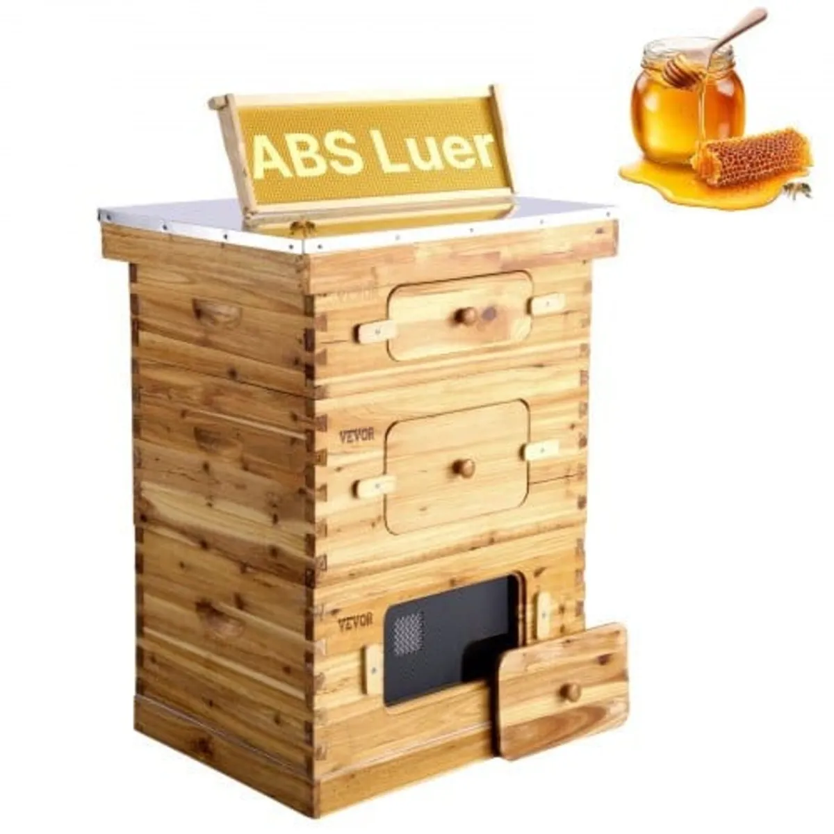 Bee Hive 30 Frame Bee Hives Starter Kit, Beeswax C - Image 1
