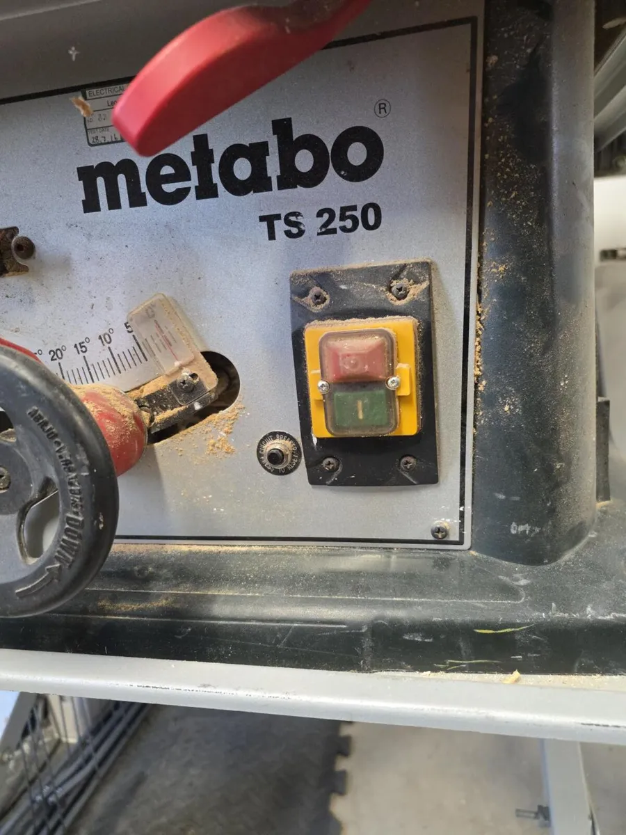 Metabo TS 250 Table Saw – Very Little Use – €300 O - Image 3