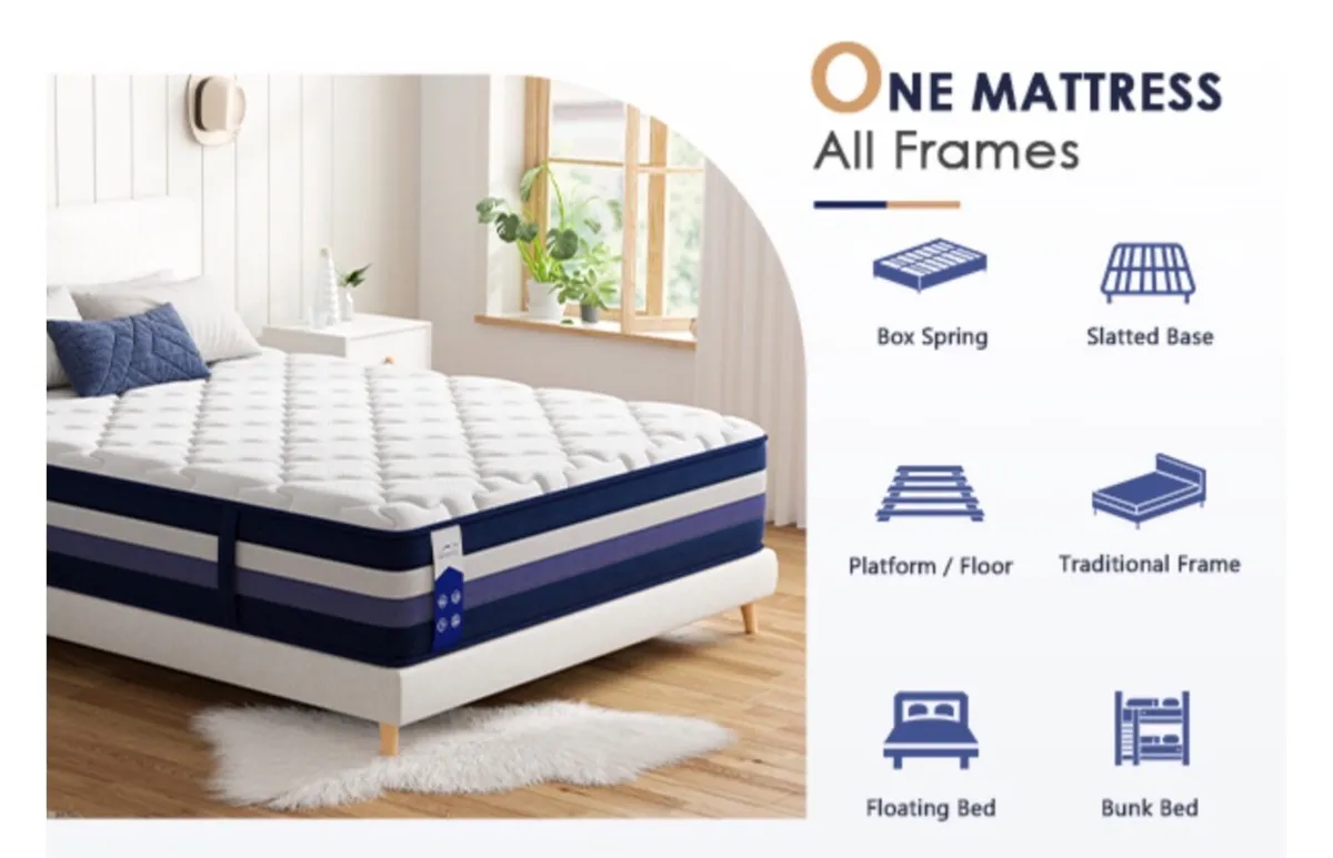 King Size Mattress | 11 Inch Memory Foam & Pocket - Image 4