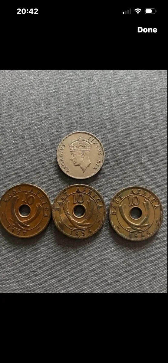 Vintage East African Shilling & Cents - Image 1