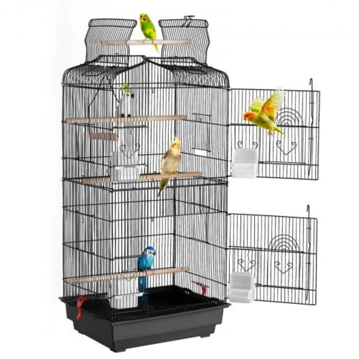 41-inch Open Top Large Parrot Bird Cage, Hanging B - Image 1