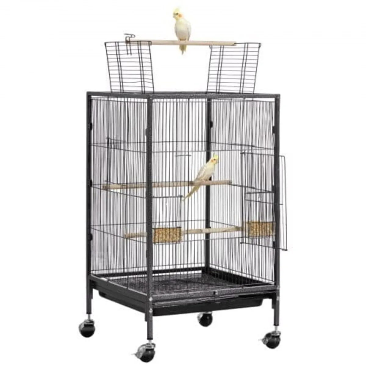 Bird Cage, 460 x 460 x 770 mm, Open Flat Top, Wrou - Image 1