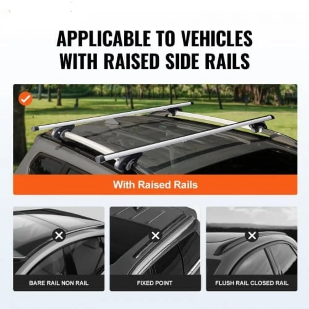 Universal Roof Rack Crossbar 132.1 cm Length for V - Image 2