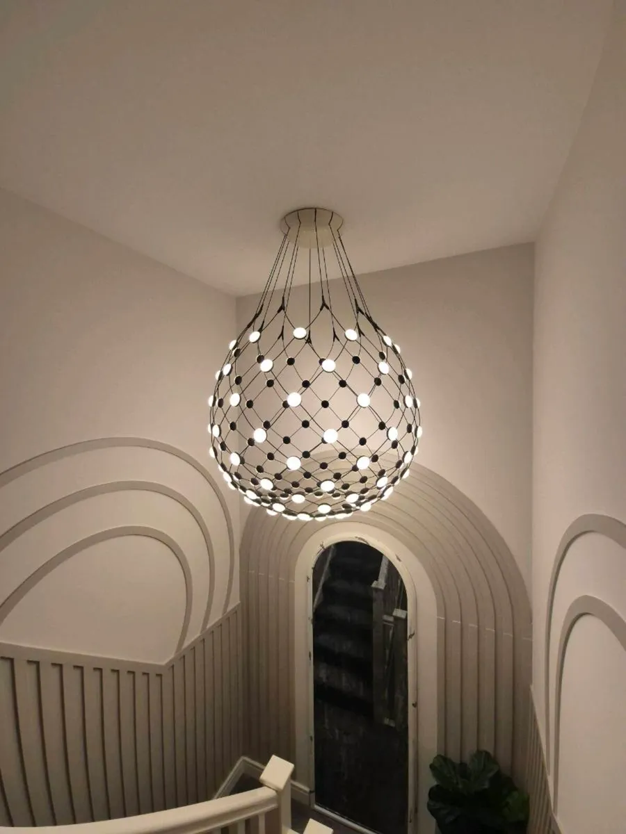 Authentic Luceplan Mesh Pendant Light Francisco Go - Image 3