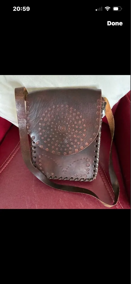 Leather Shoulder Bag - Image 1