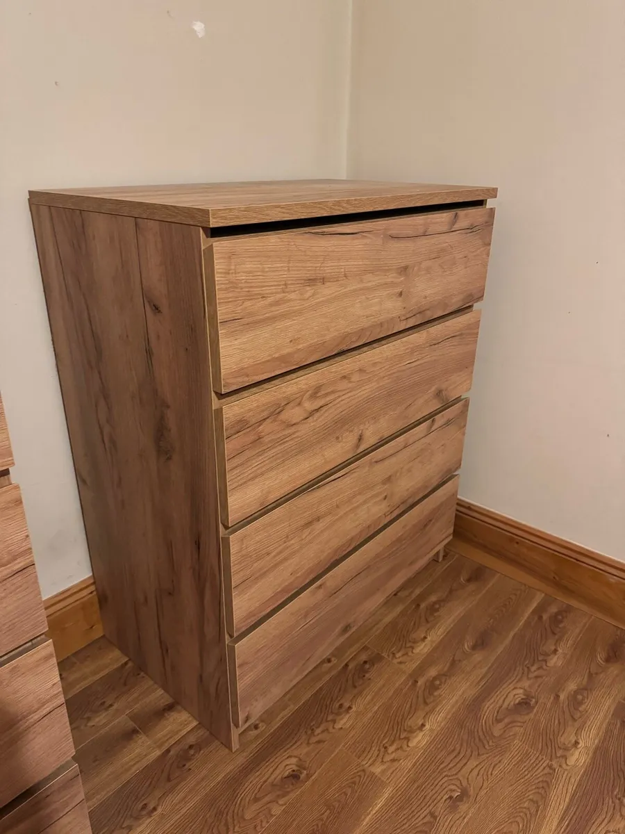 Chest of drawers and bedside table - Image 1