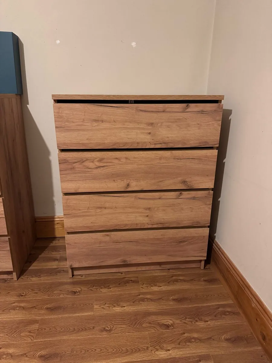 Chest of drawers and bedside table - Image 2