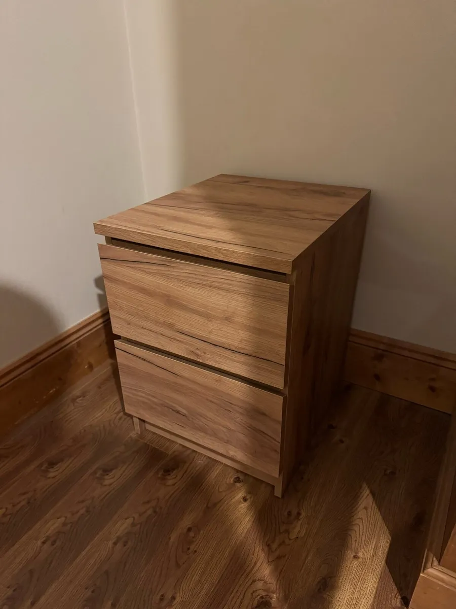 Chest of drawers and bedside table - Image 3