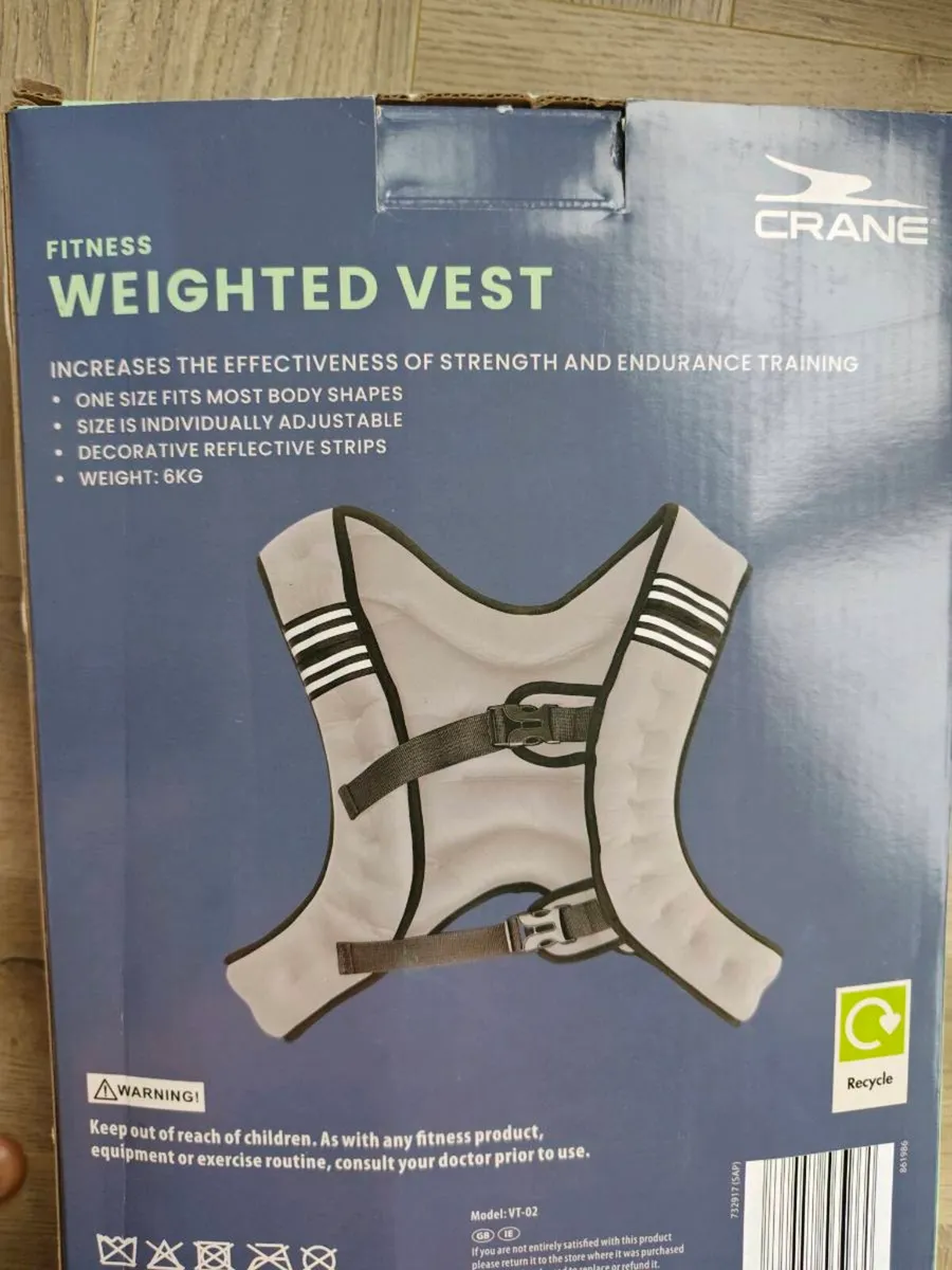 Fitness Weighted Vest 6kg - Image 2