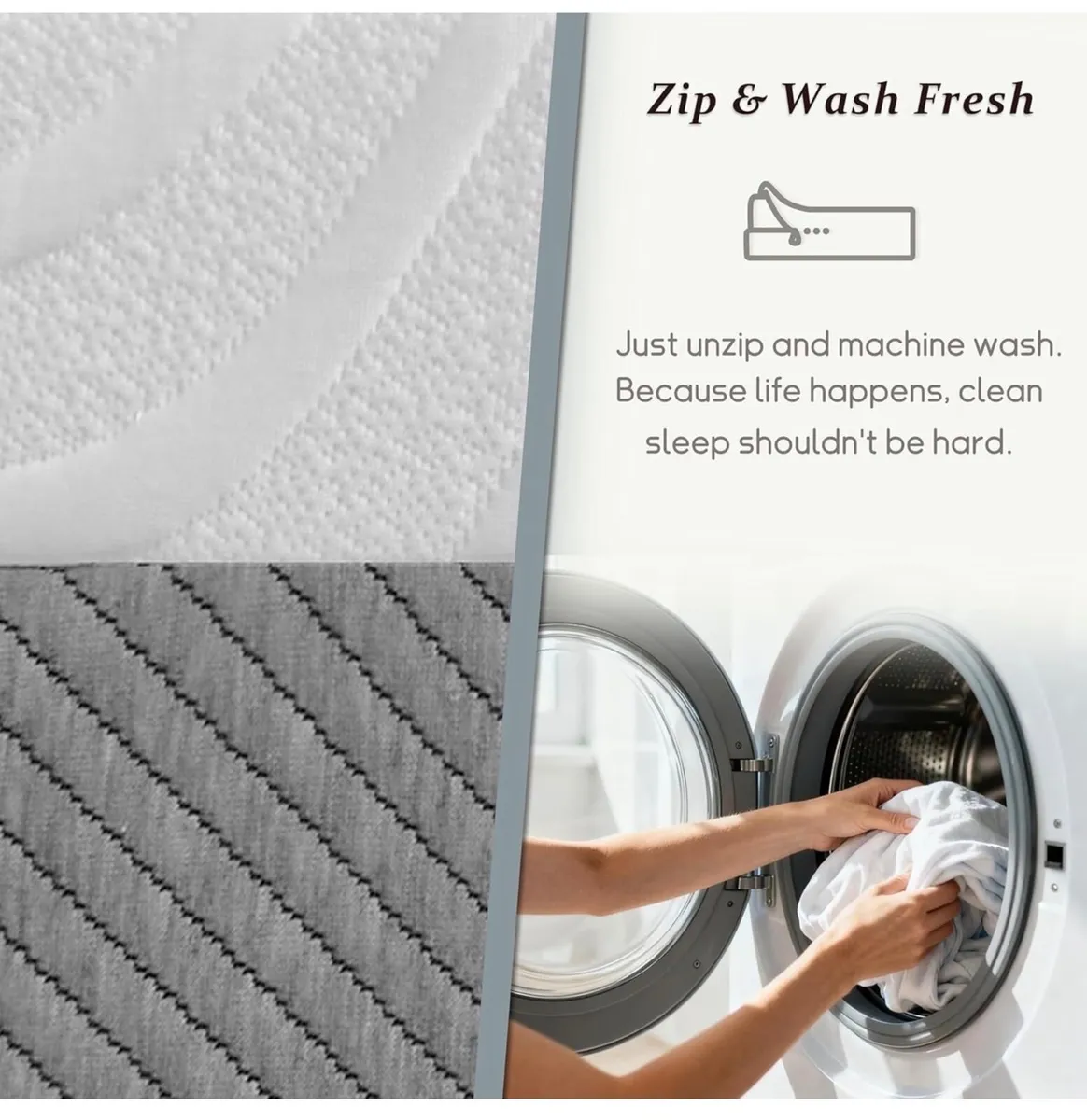20cm King Mattress with Memory Foam and Anti-mite, - Image 3