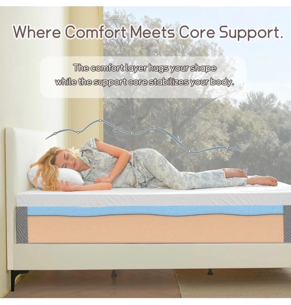 20cm King Mattress with Memory Foam and Anti-mite, - Image 4