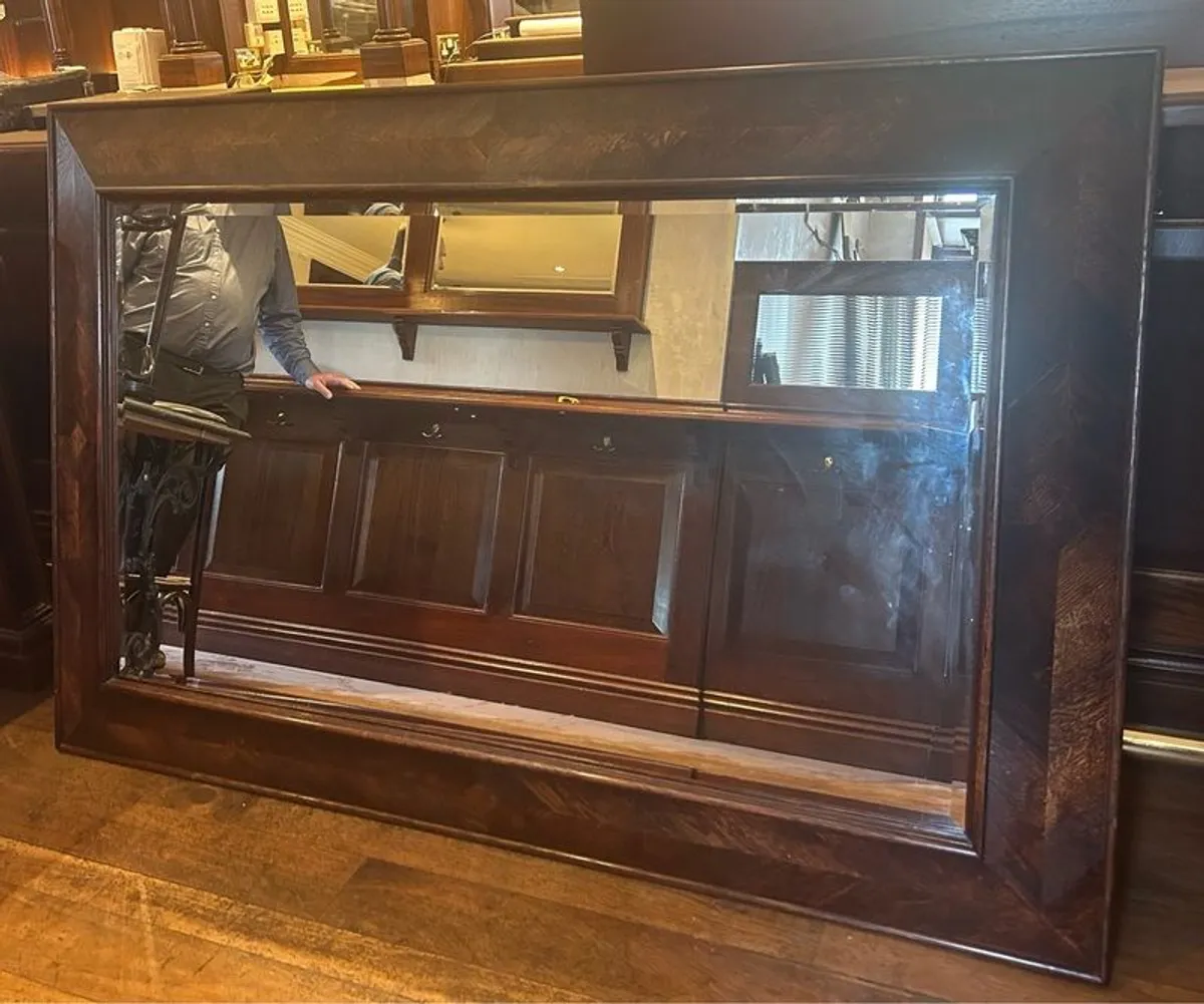 Large mirror with hardwood timber frame 1800 x 1200mm - Image 1