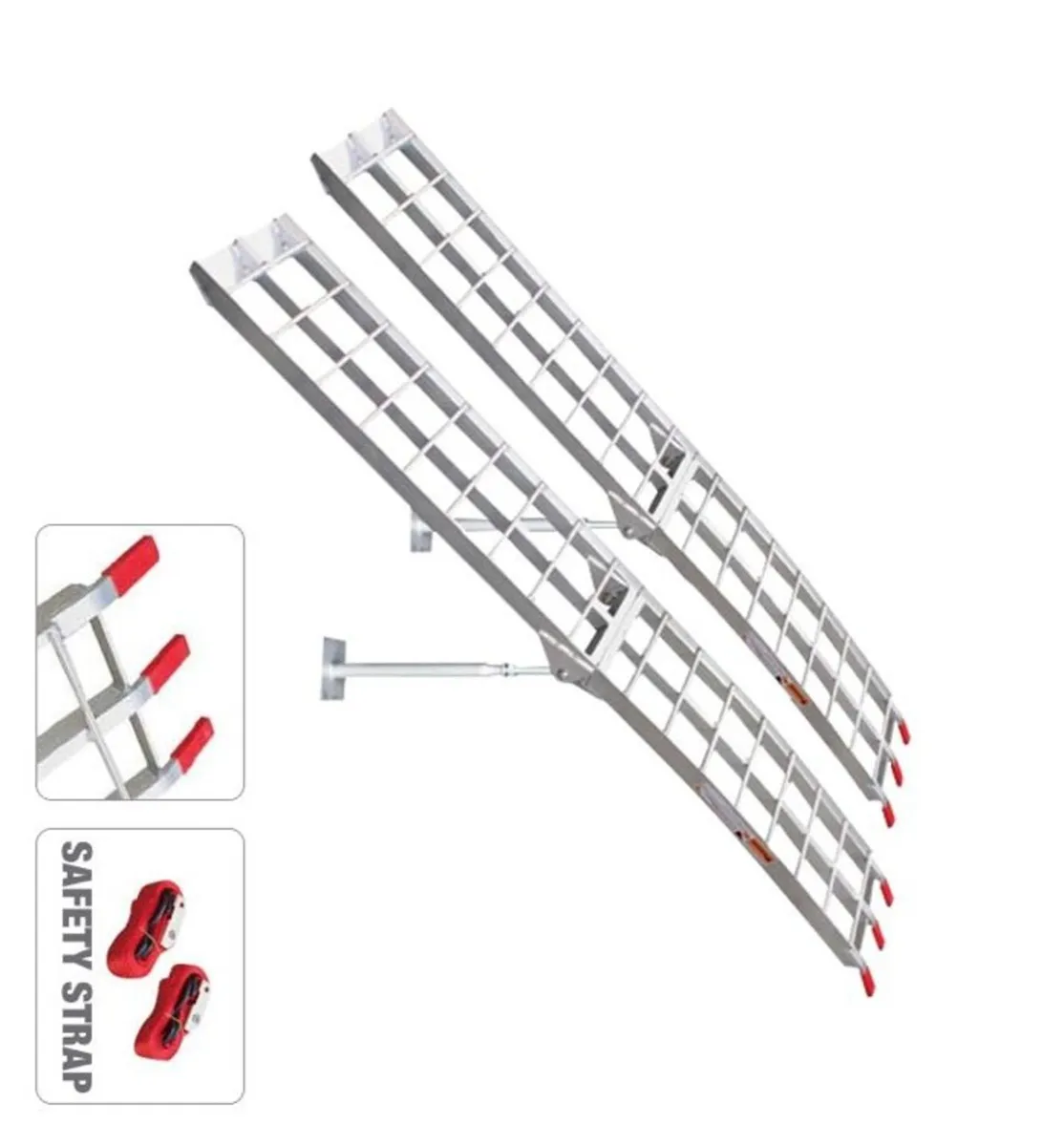 QUAD 7 FT ALUMINIUM FOLDABLE LOAD RAMPS 1000 kg - Image 1