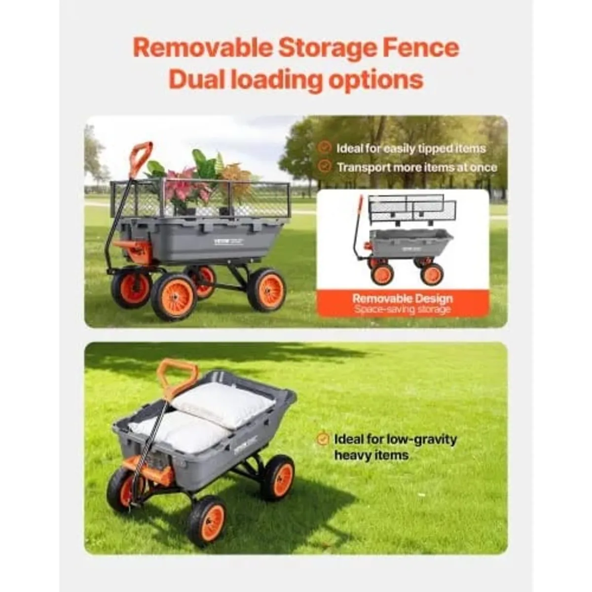 Garden Dump Cart, 362 kg Poly Dump Cart, Garden Ca - Image 2
