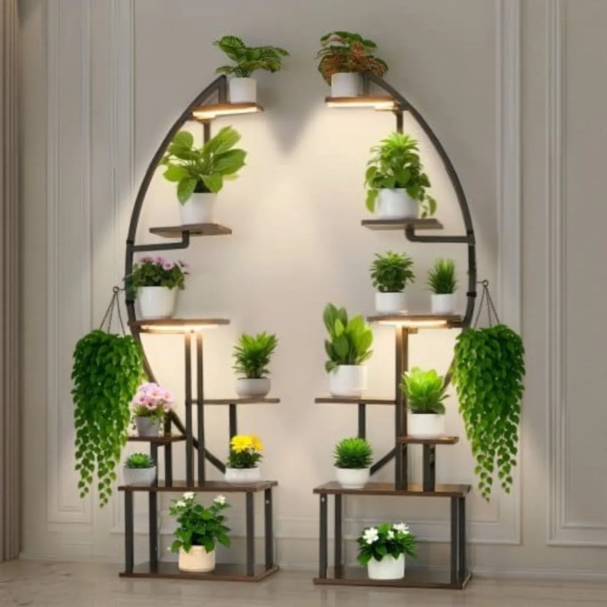 Plant Stand Indoor with Grow Lights, 166.5cm Tall - Image 1