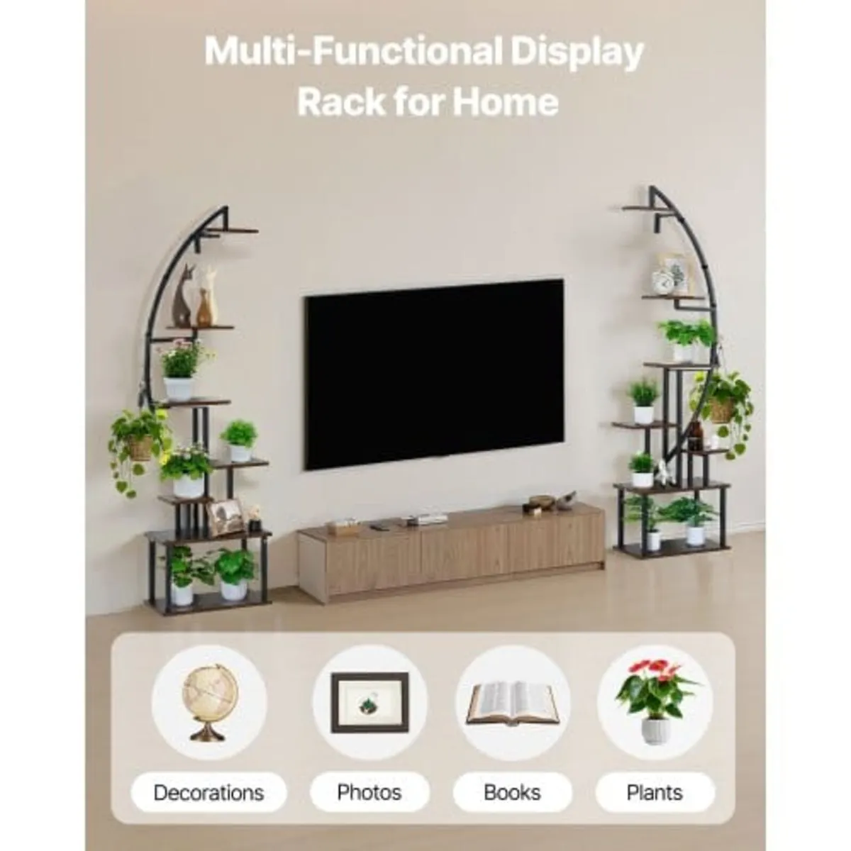 Plant Stand Indoor with Grow Lights, 166.5cm Tall - Image 2