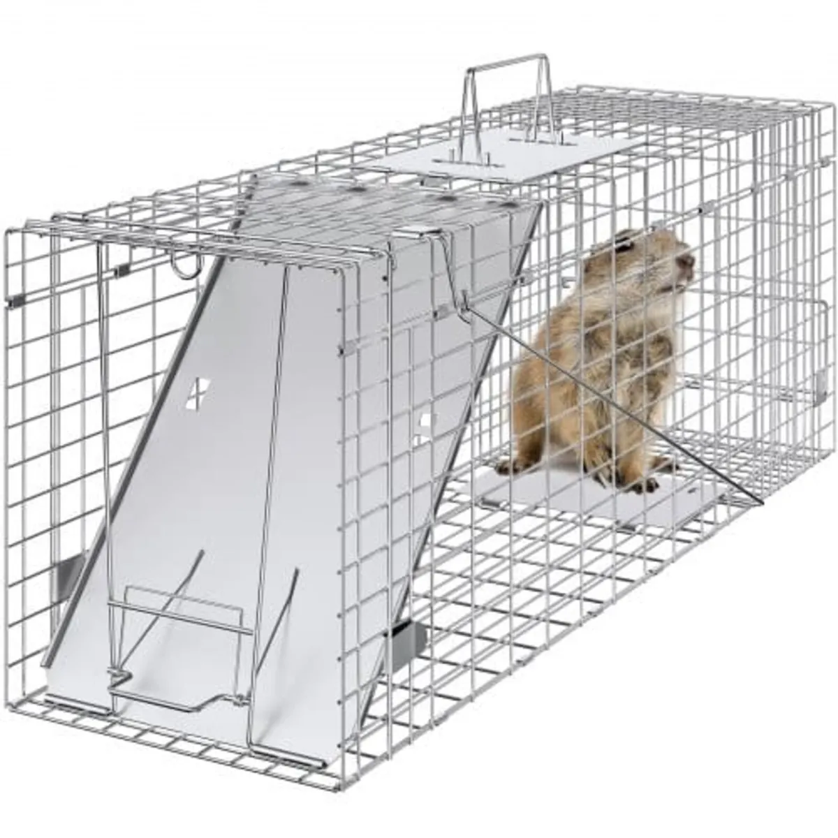 Live Animal Cage Trap, 79 x 25 x 30.5 cm Humane Ca - Image 1