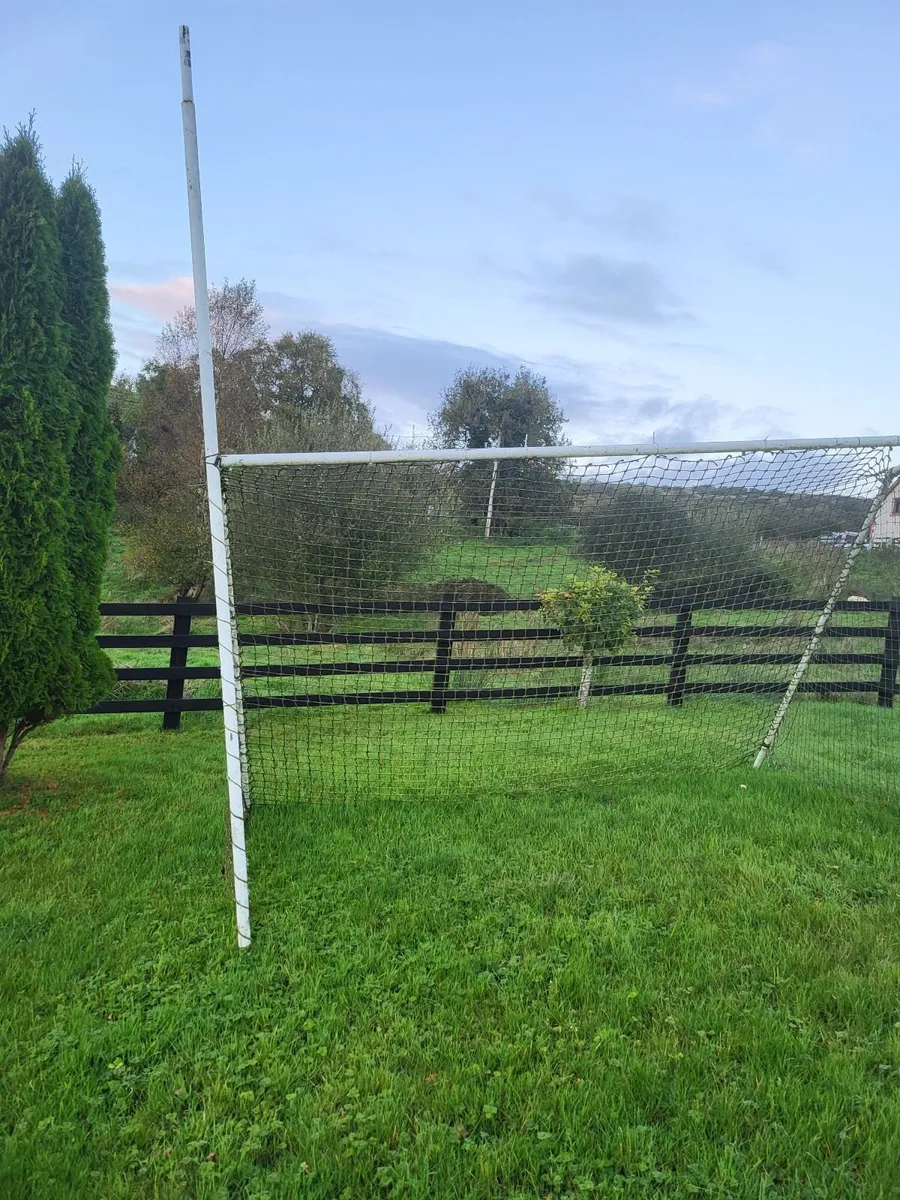 Steel goalposts
